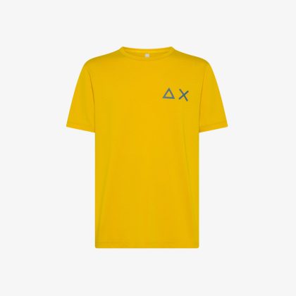 SUN68 T-SHIRT BIG LOGO S/S YELLOW
