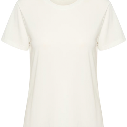 SOAKED SLColumbine Crew-Neck T-Shirt SS - BROKEN WHITE