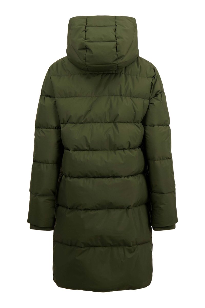 ZUSSS Lange Bubblecoat Teddy Donkergroen - Afbeelding 5
