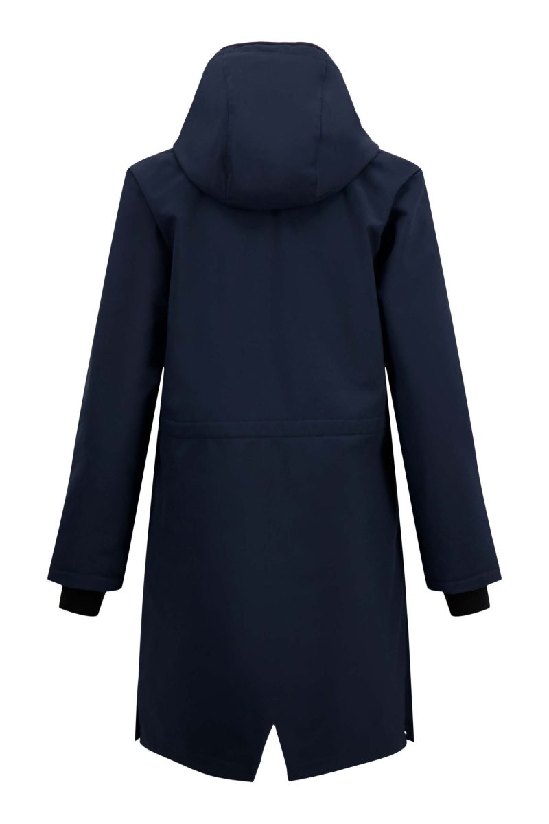 ZUSSS  Lange Softshell Jas Navy - Afbeelding 5