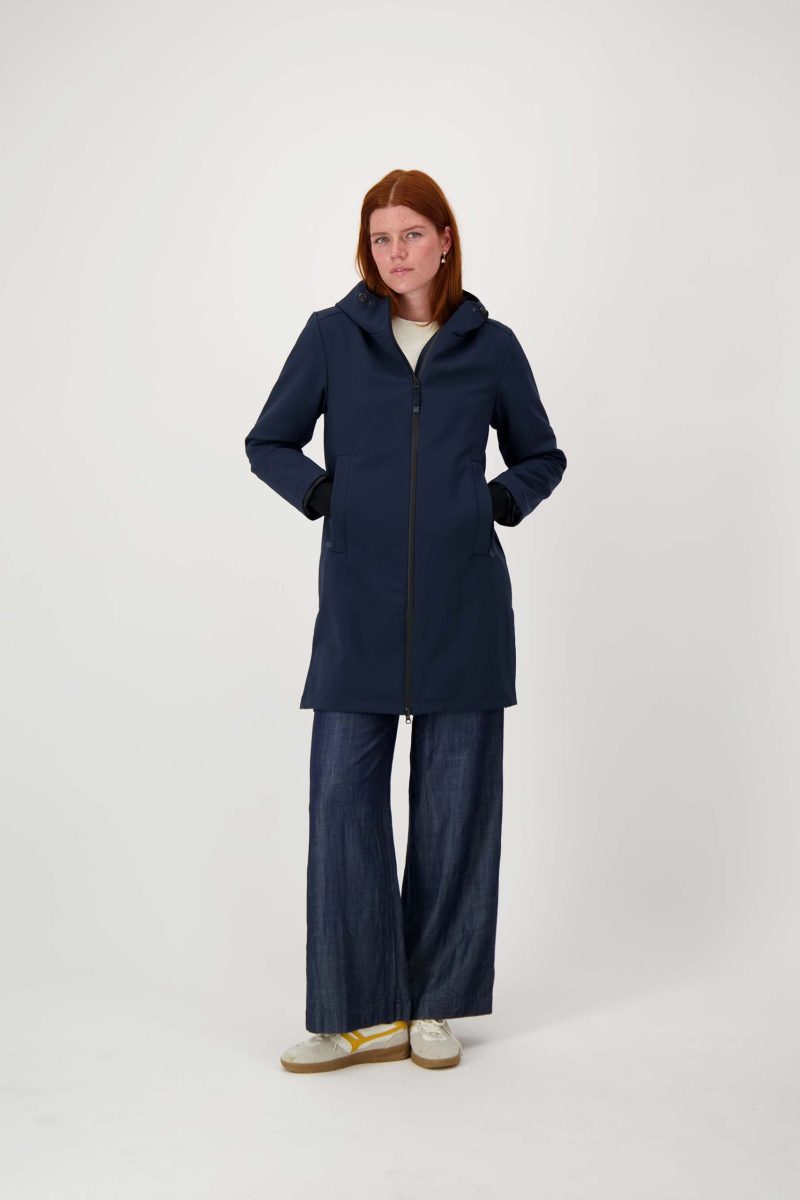 ZUSSS  Lange Softshell Jas Navy