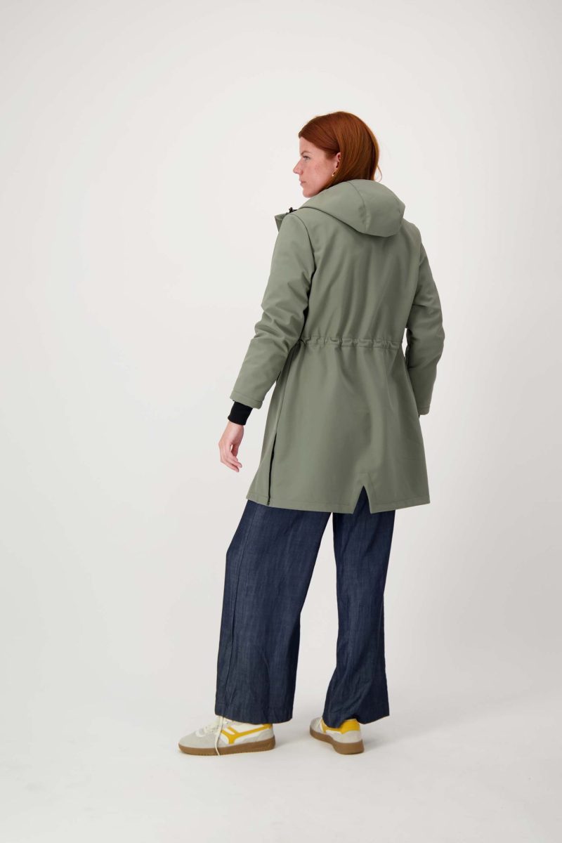 ZUSSS Lange Softshell Jas Groen - Afbeelding 4
