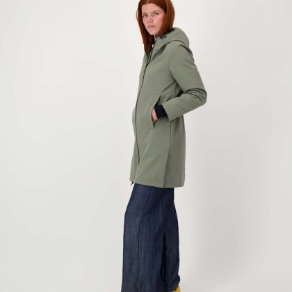 ZUSSS Lange Softshell Jas Groen