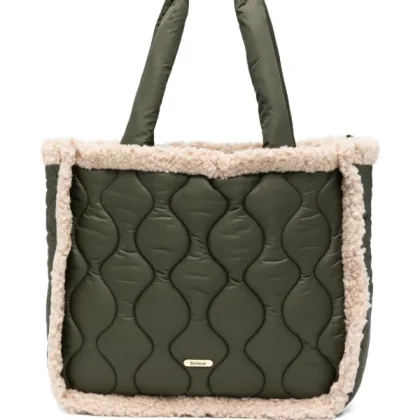 BARBOUR MARNIE QUILT TOT BAG OLIVE