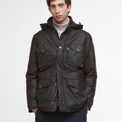 BARBOUR WINTER SAPPER WAX JACKET BROWN