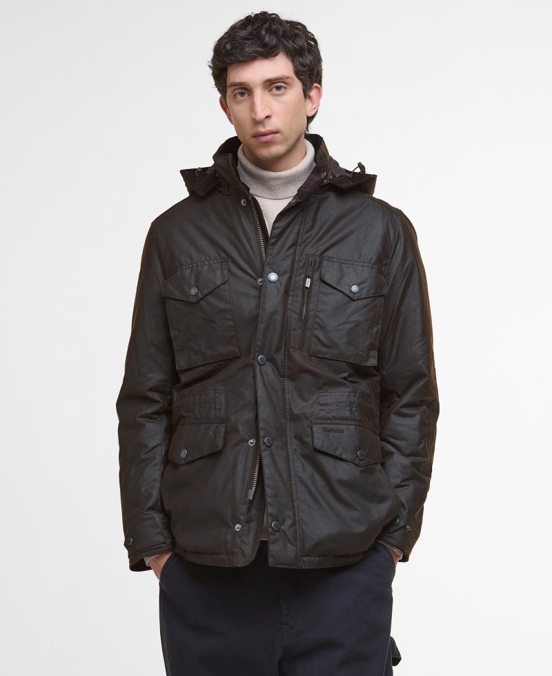BARBOUR WINTER SAPPER WAX JACKET BROWN