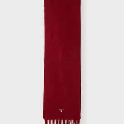 BARBOUR PLAIN PLAIN SCARF BIKING RED