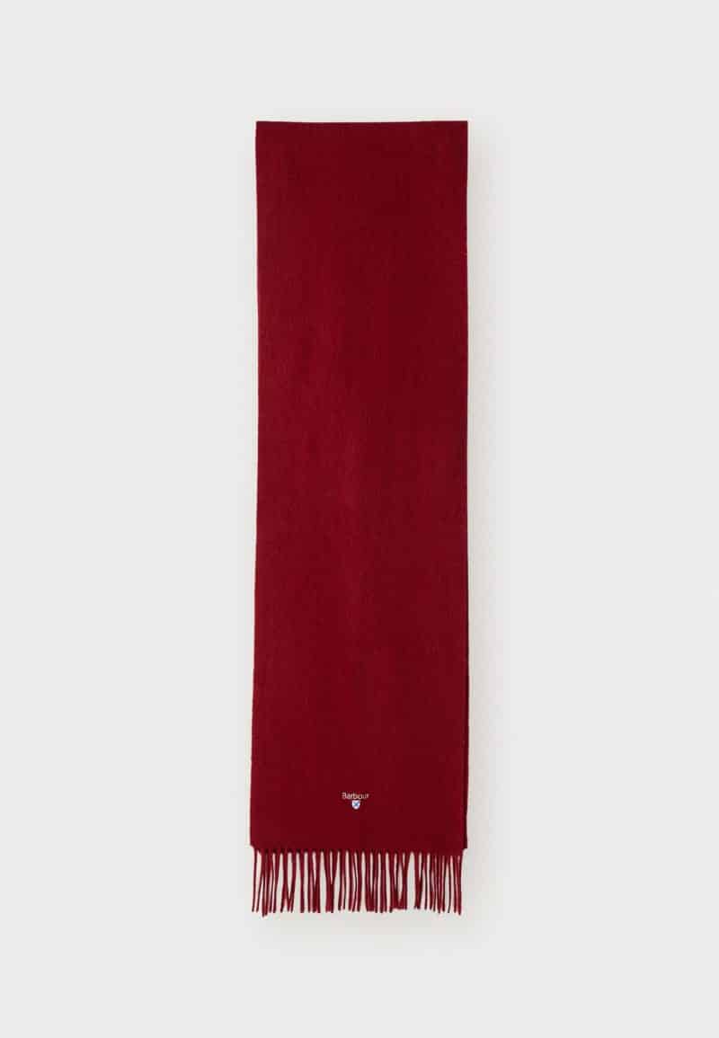 BARBOUR PLAIN PLAIN SCARF BIKING RED