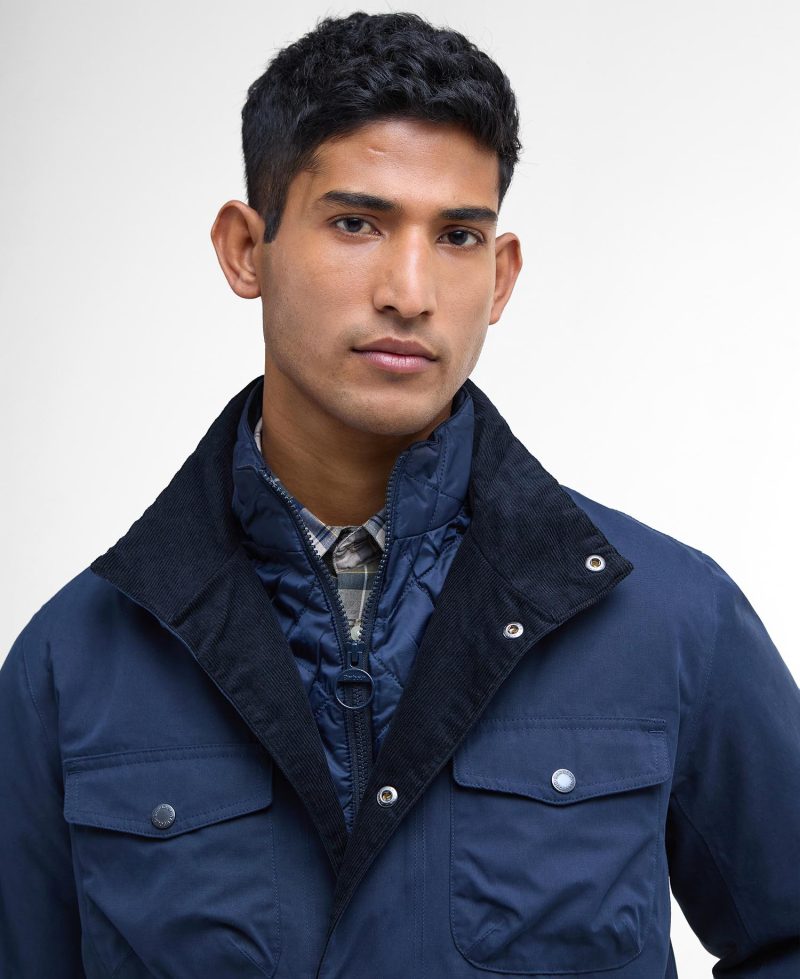 BARBOUR WINTER OGSTON NAVY - Afbeelding 3