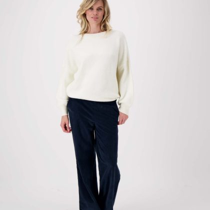 Zusss Corduroy Broek Met Elastaan NAVY