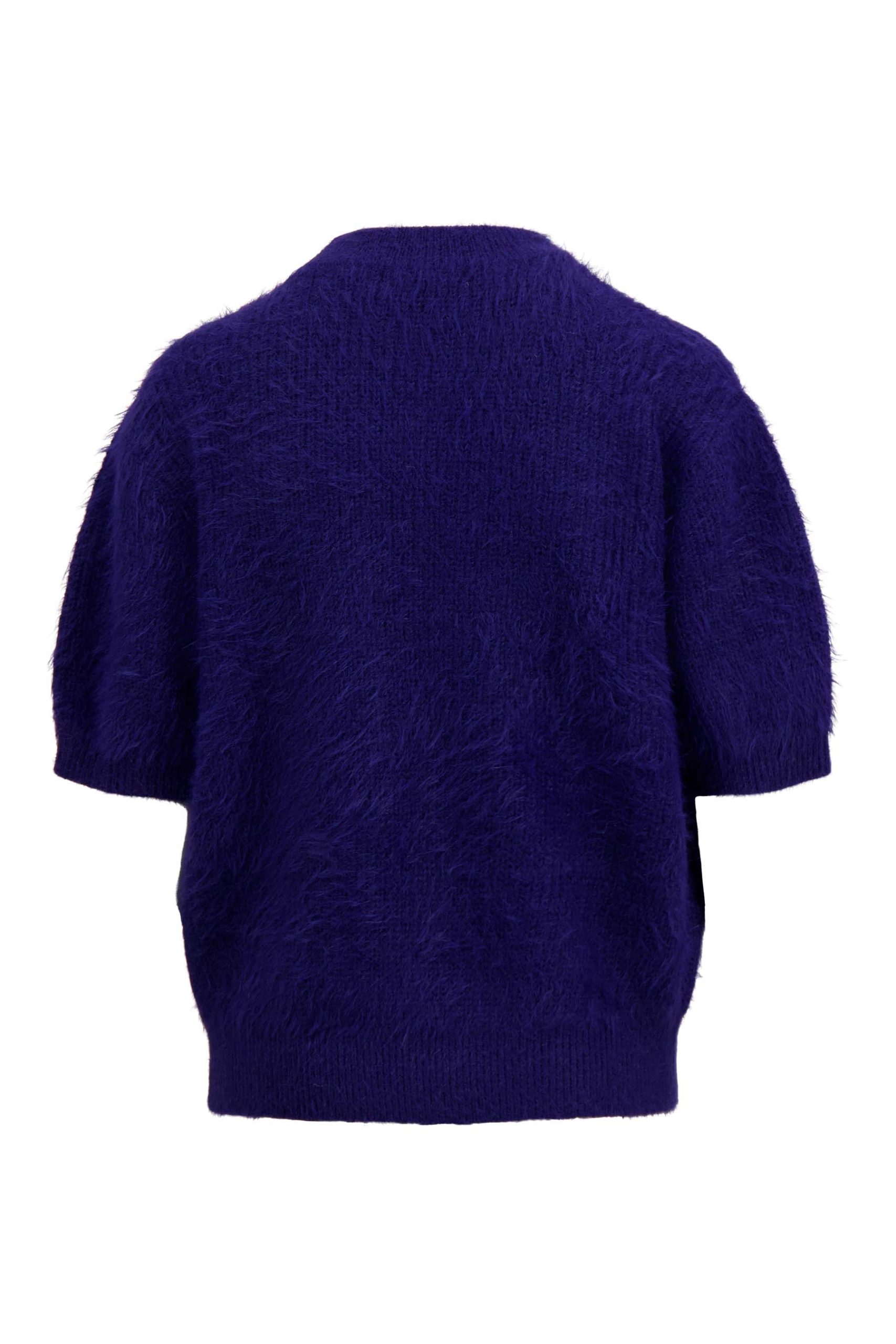 ZUSS FLUFFY TRUI MET RONDE HALS NIGHT BLUE - Afbeelding 4