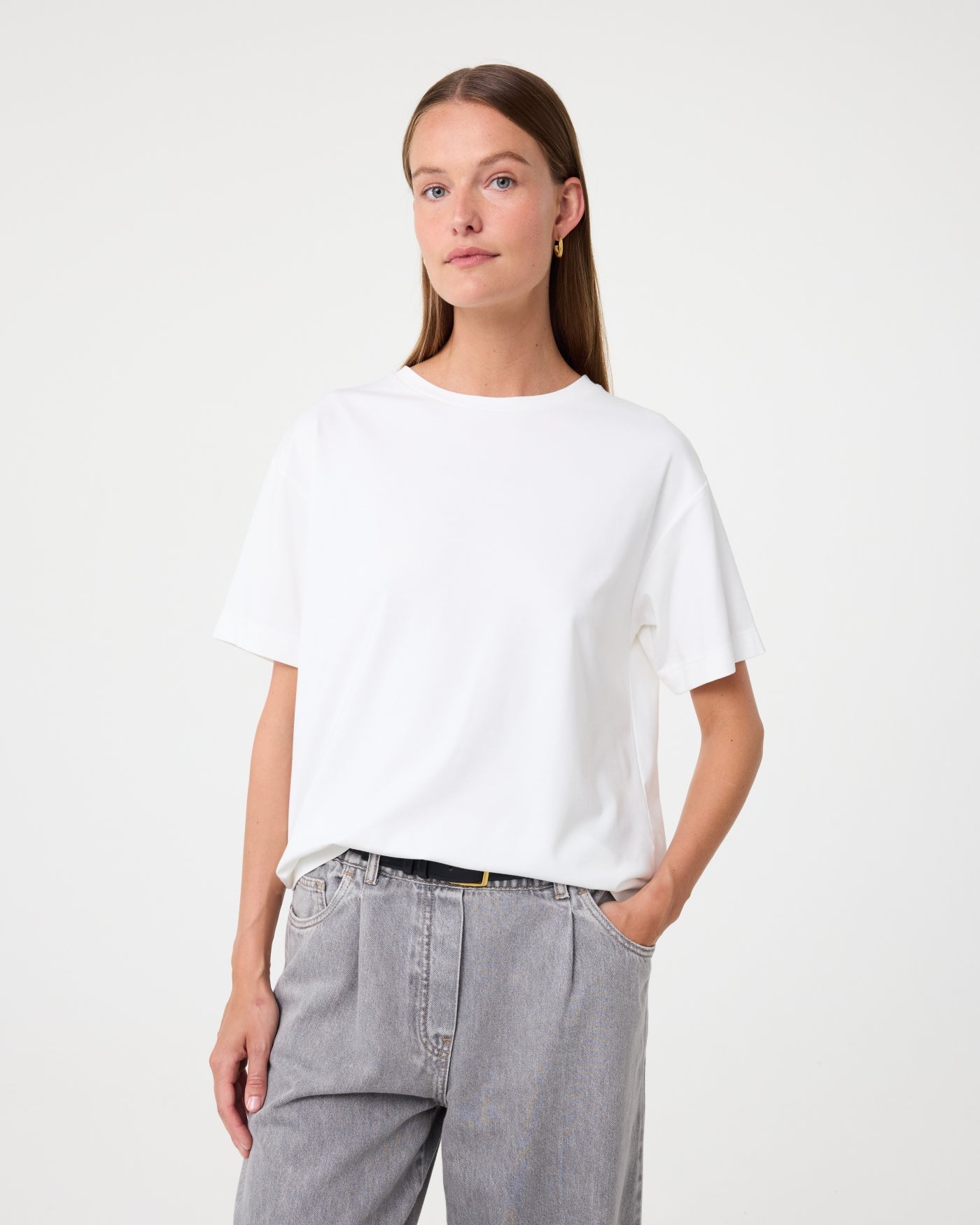 KNIT-TED Hazel Tee OFF WHITE