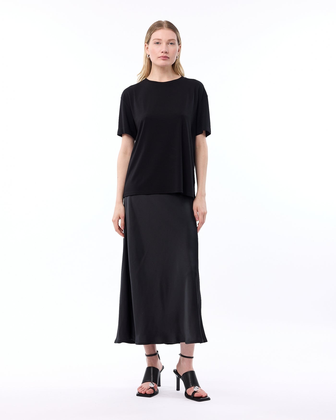 KNIT-TED Hazel Tee BLACK - Afbeelding 3