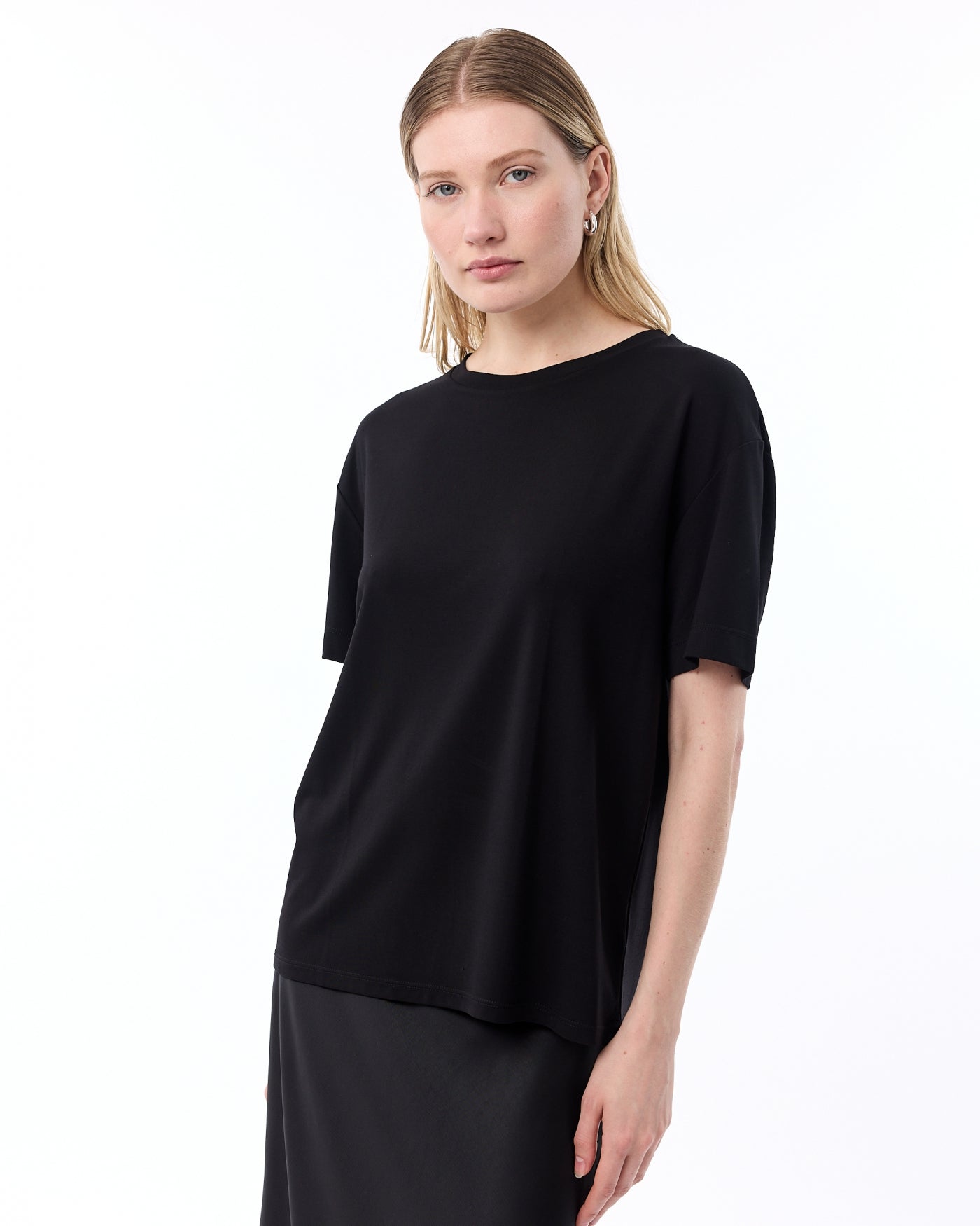 KNIT-TED Hazel Tee BLACK