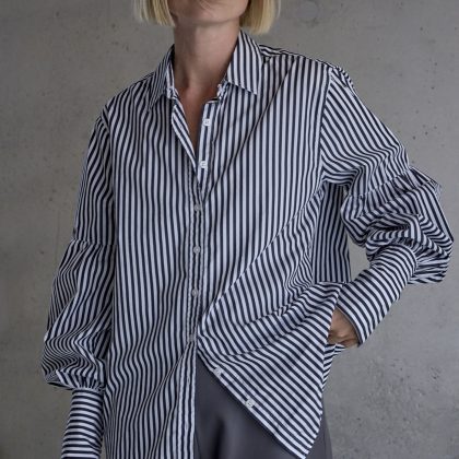 FEMMES DU SUD MARCELINE SHIRT OFFBLACK 100% KATOEN