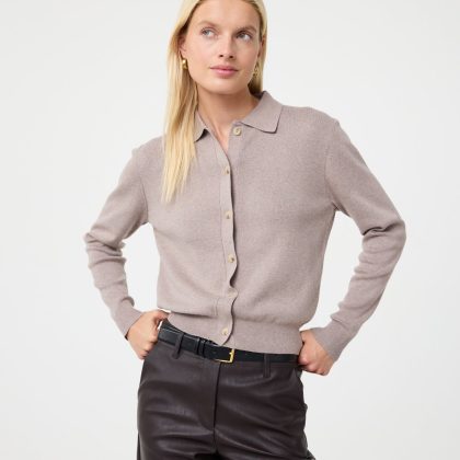 KNIT-TED Fleur Cardigan MOCCA