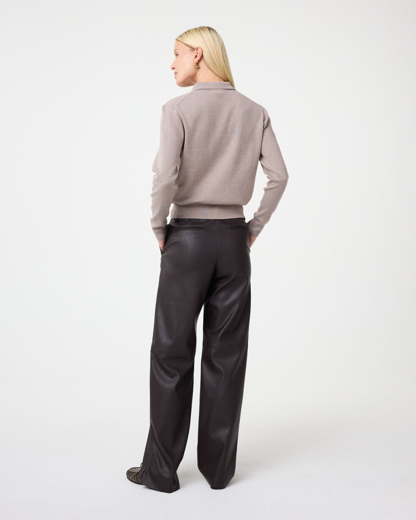 KNIT-TED Fleur Cardigan MOCCA - Afbeelding 2