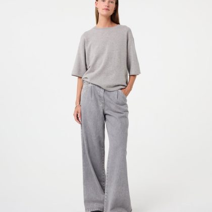 KNIT-TED Mer Tee MID GREY