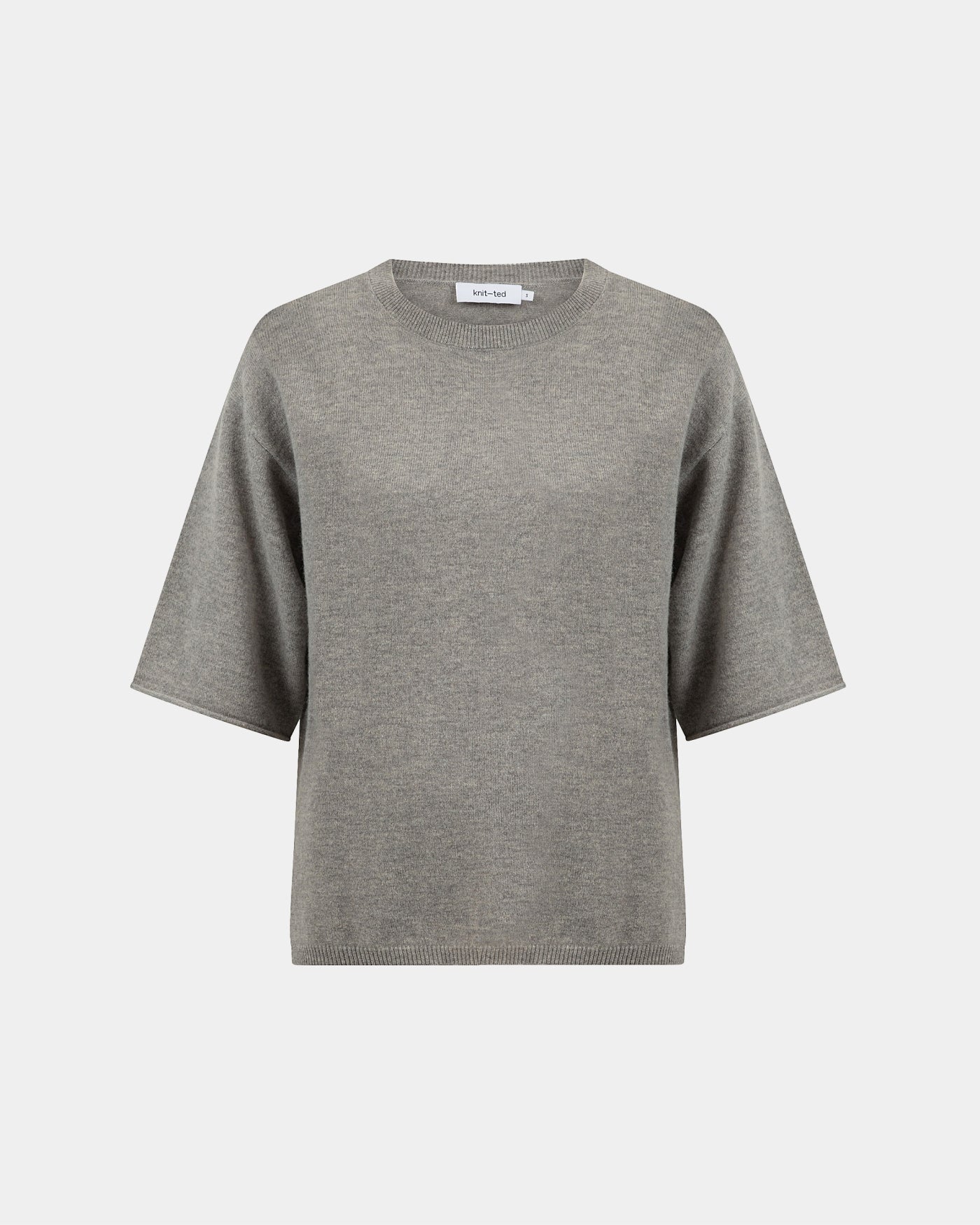 KNIT-TED Mer Tee MID GREY - Afbeelding 5
