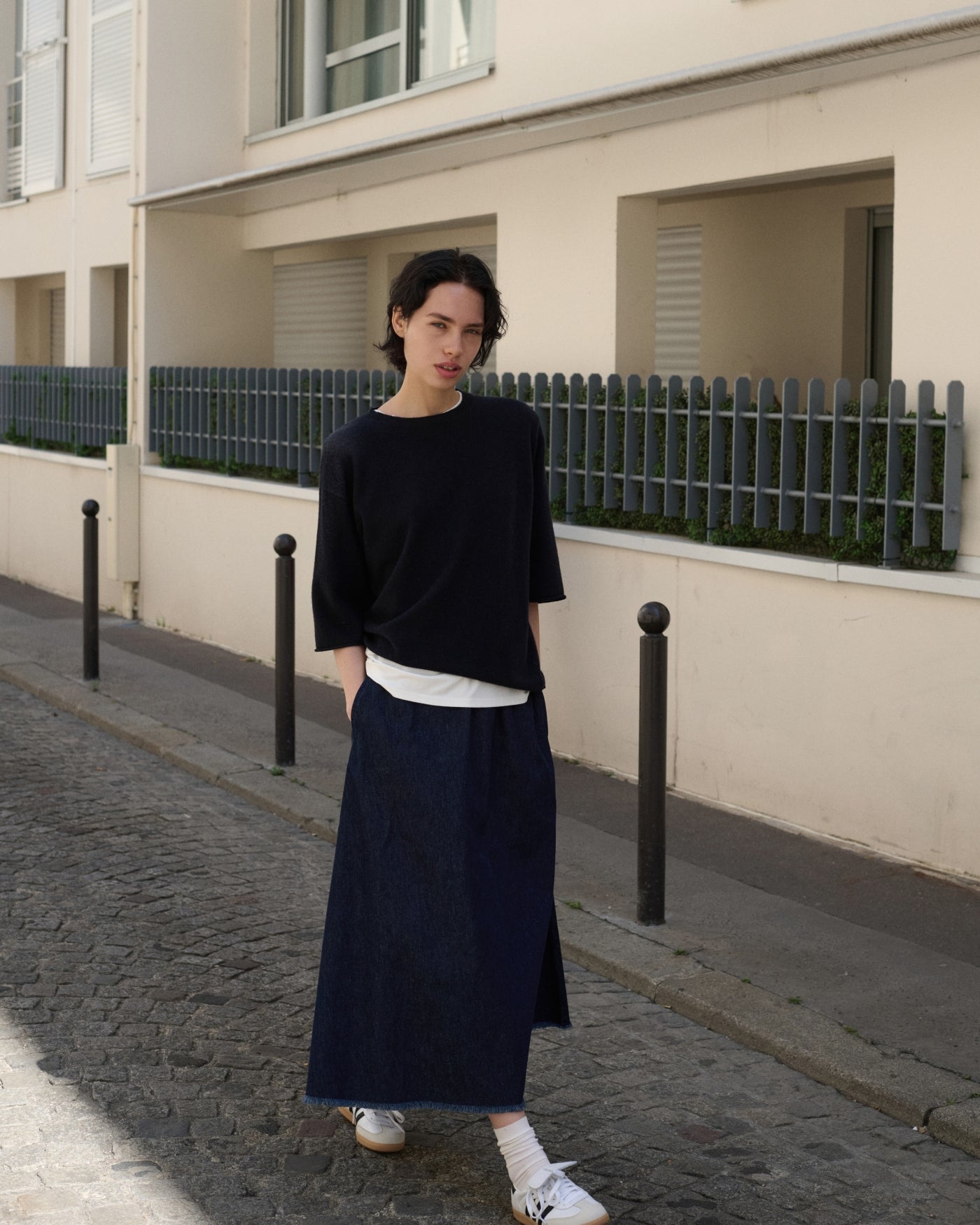 KNIT-TED Mer Tee NIGHT BLUE - Afbeelding 2