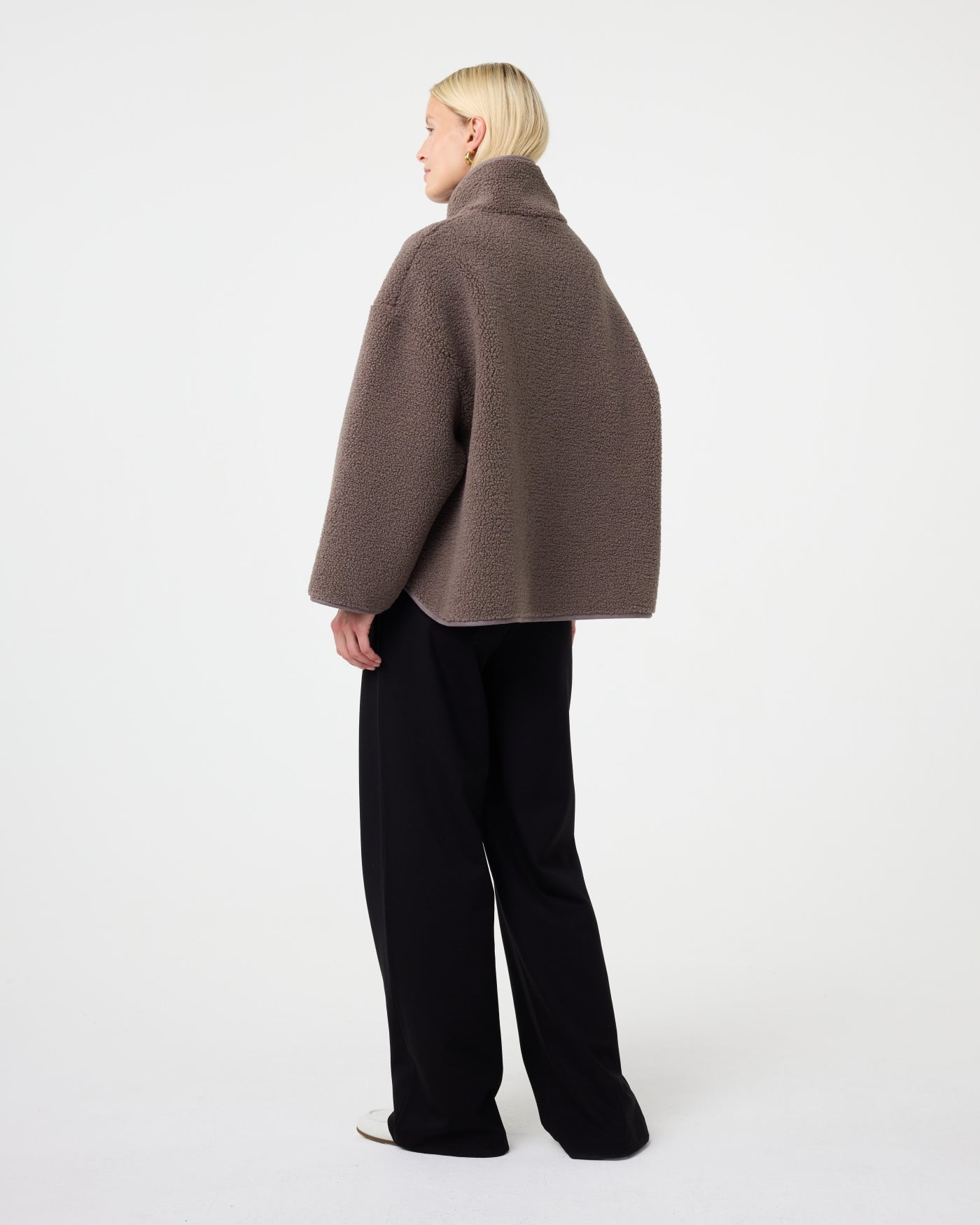KNIT-TED JILL REVERSIBLE JACKET WALNUT - Afbeelding 3