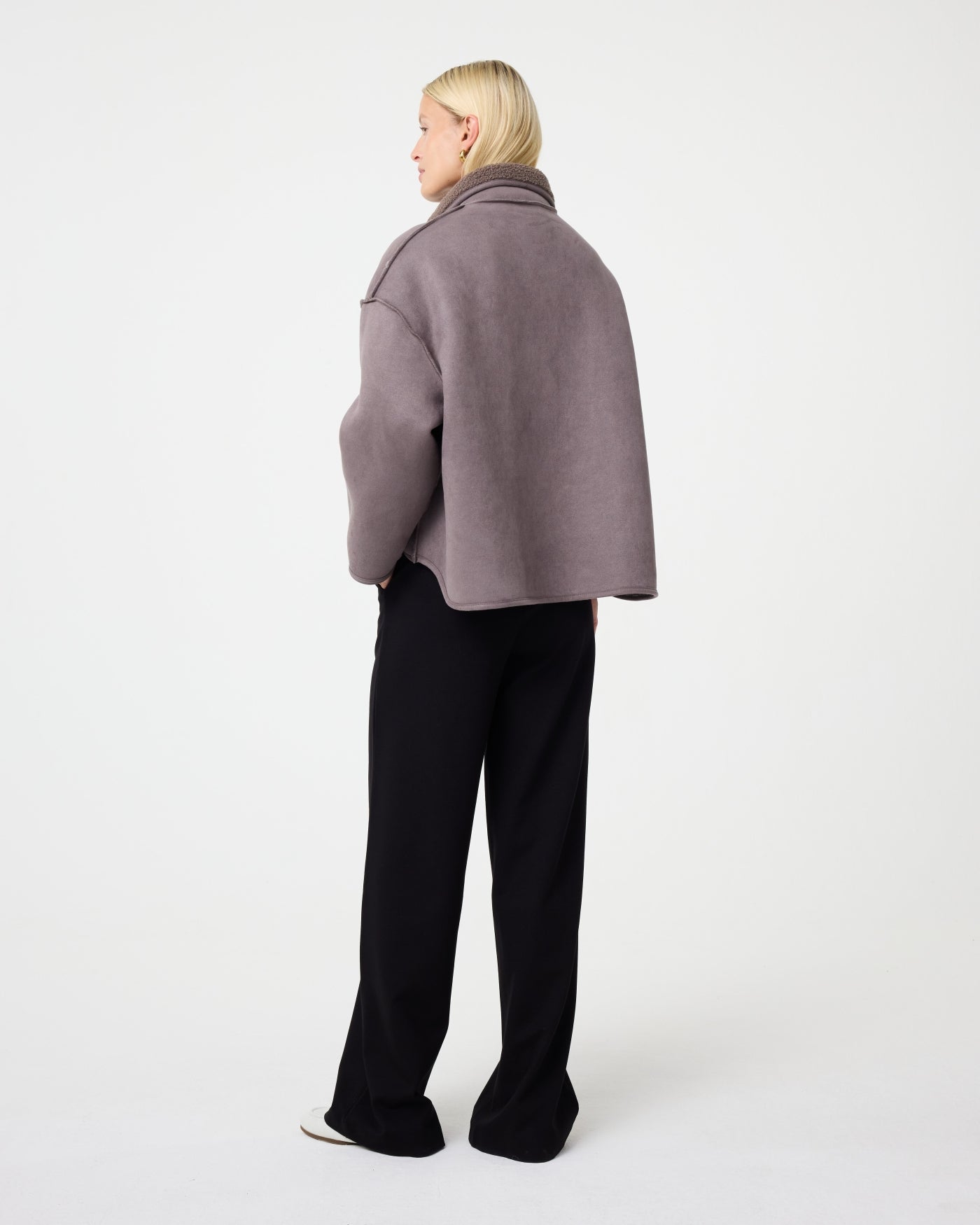 KNIT-TED JILL REVERSIBLE JACKET WALNUT - Afbeelding 6