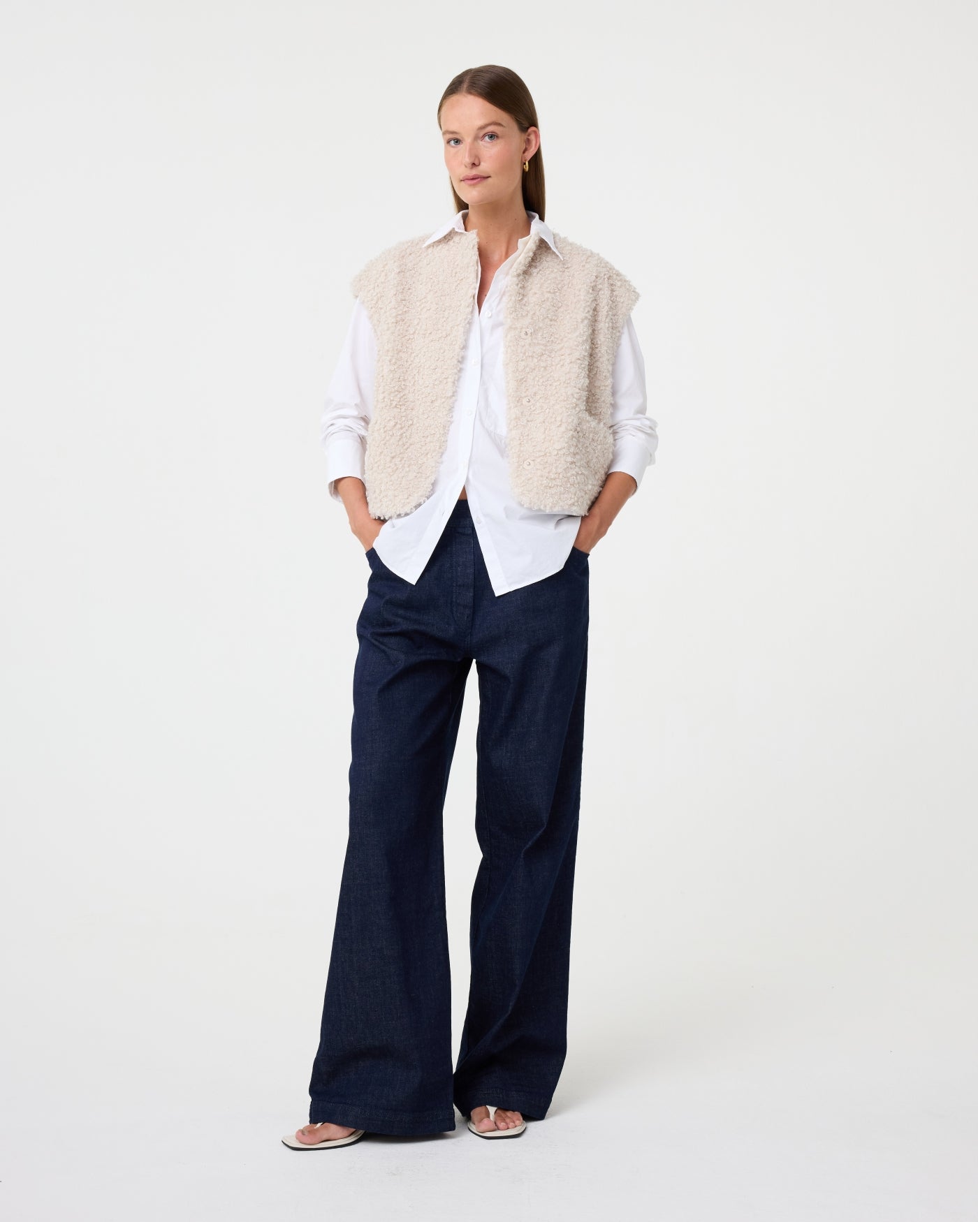 KNIT-TED Joshie Jacket CREME - Afbeelding 2