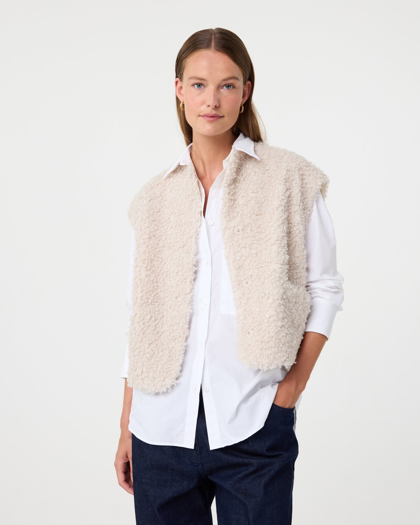 KNIT-TED Joshie Jacket CREME