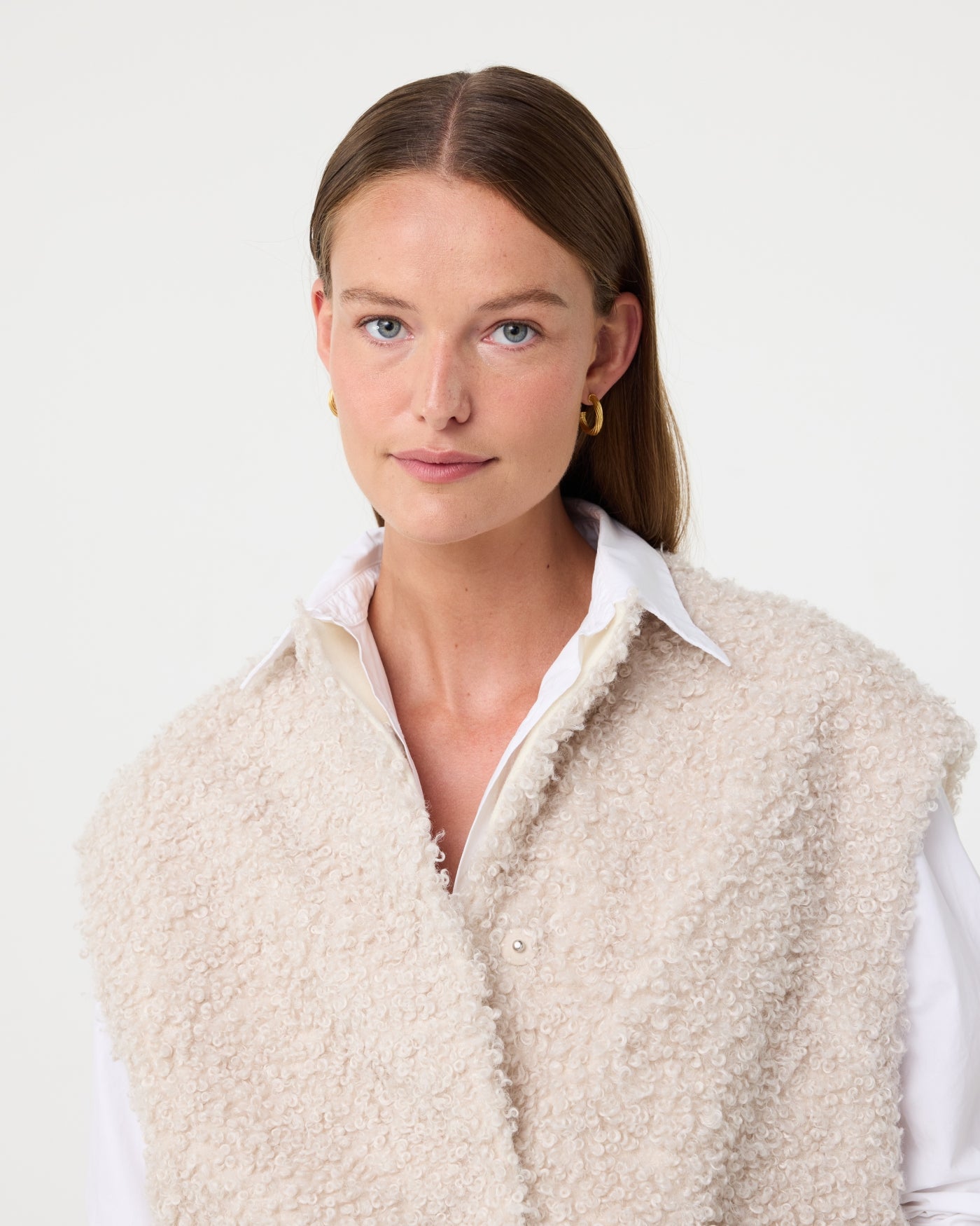 KNIT-TED Joshie Jacket CREME - Afbeelding 3