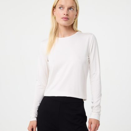 KNIT-TED Zoe Top OFF WHITE