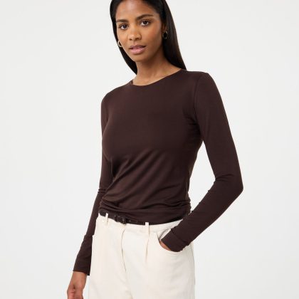 KNIT-TED Zoe Top CHOCO