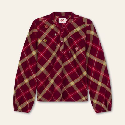 Oilily Billie Woven Top Cabernet