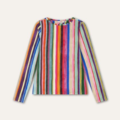 OILILY THERESIA JERSEY CREW TOP Patriot Blue