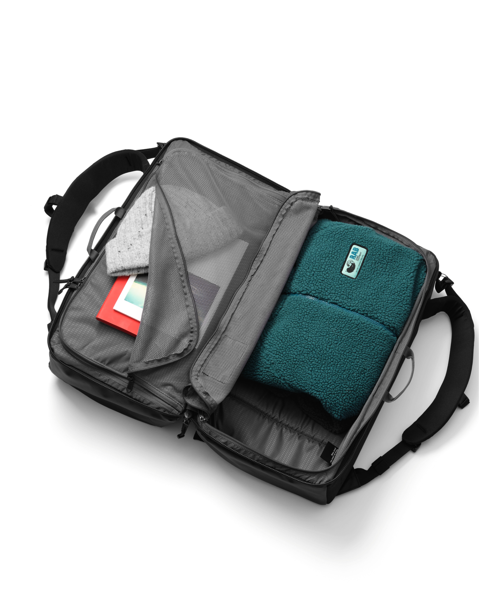 D_b ROAMER PRO SPLIT DUFFEL 50L BLACKOUT - Afbeelding 6