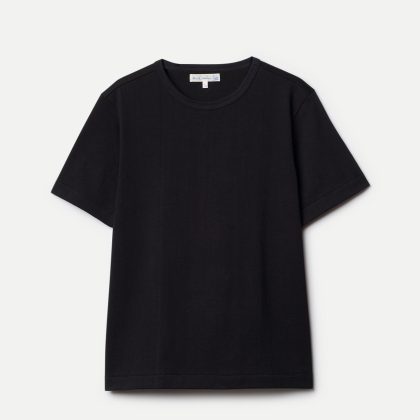 Merz b. Schwanen - 1940s Loopwheeled Relaxed Fit Lightweight T-Shirt - Black
