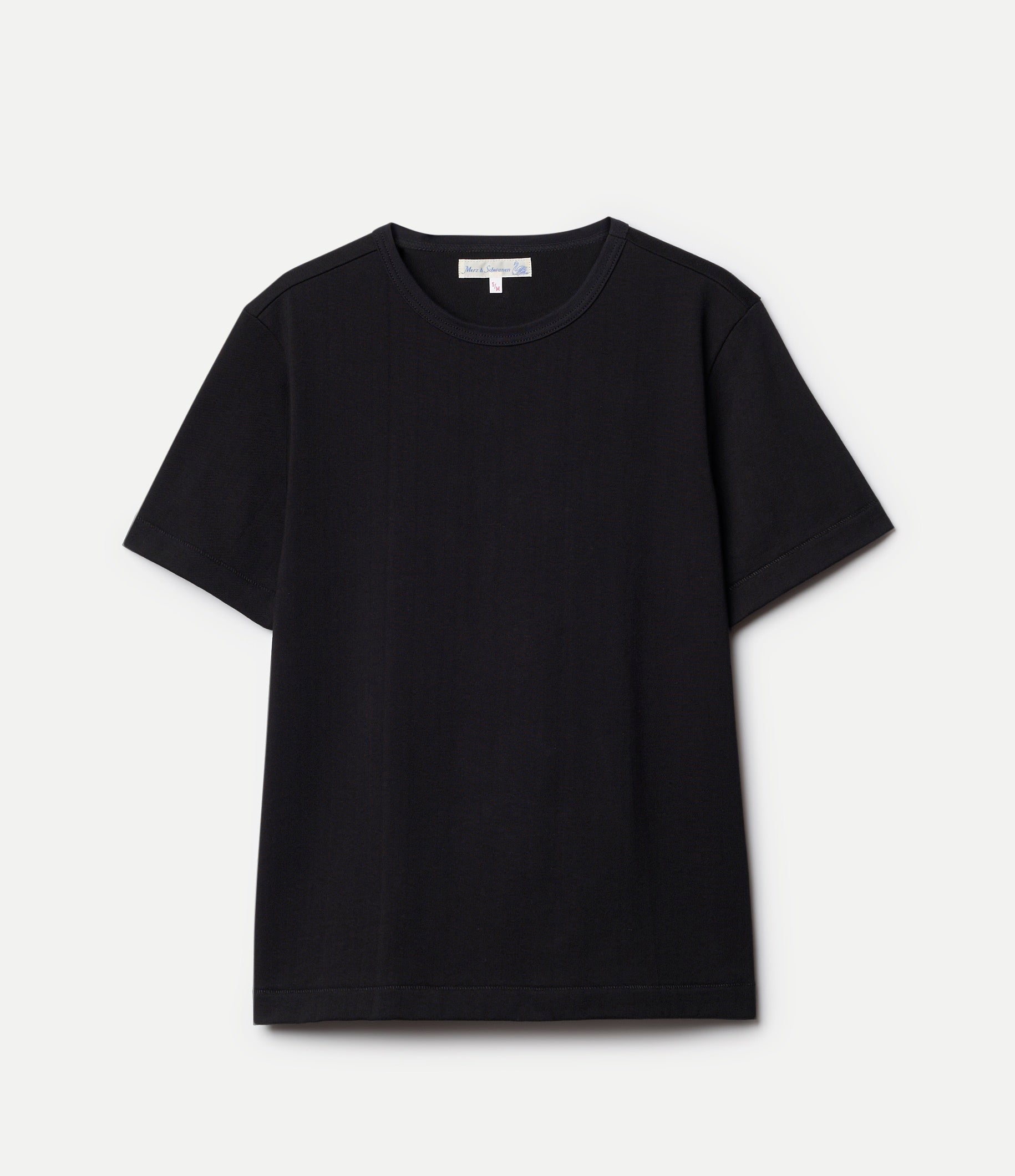 Merz b. Schwanen - 1940s Loopwheeled Relaxed Fit Lightweight T-Shirt - Black