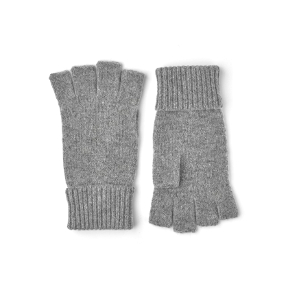 HESTRA - BASIC WOOL HALF FINGERS - GREY