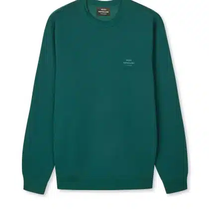 MADS NORGAARD STANDARD CREW LOGO SWEATSHIRT DEEP SEA