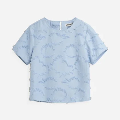 MINIMUM Joanna S/S Blouse Cashmere Blue