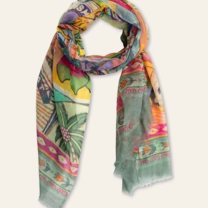 Oilily Aflamingsymbol Scarf Almond Oil