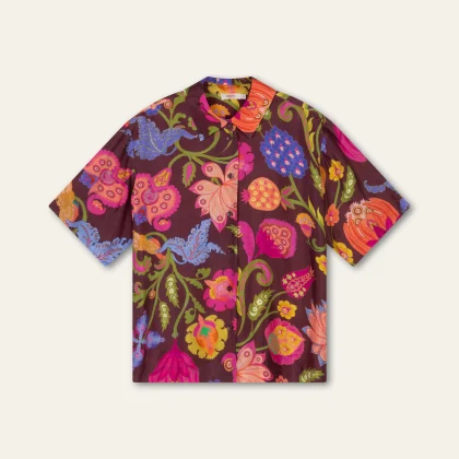 Oilily Binga S/S Blouse Tawny Port