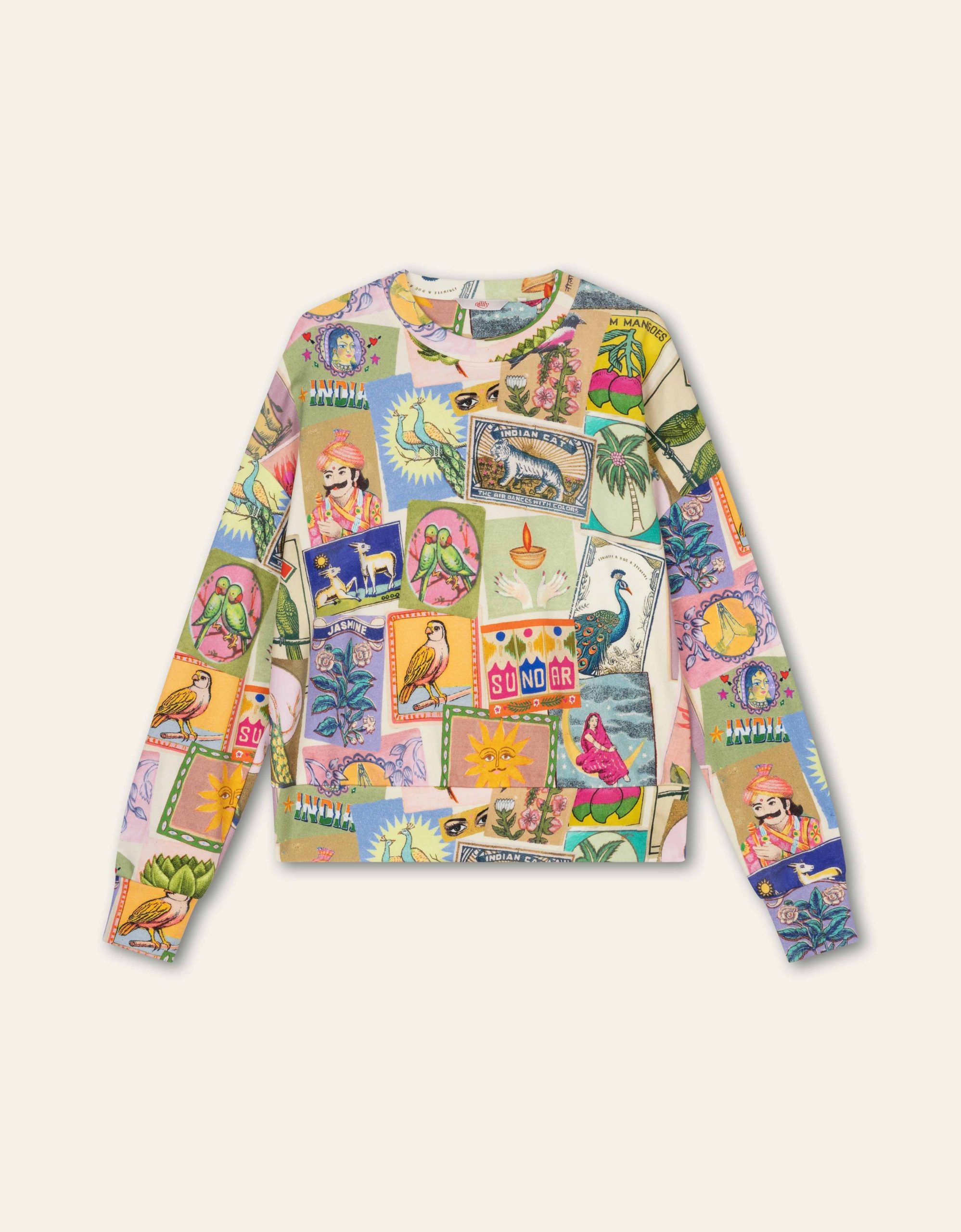 Oilily - Harper Sweater L/S Crew Top AO Almond Oil