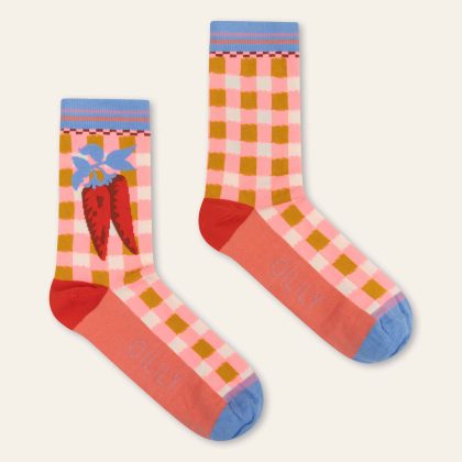 Oilily Asockies 1/2 Calf Socks Sweet Pink