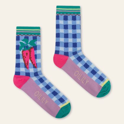 Oilily Asockies 1/2 Calf Socks Vista Blue