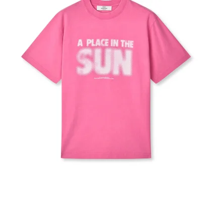 Mads Nørgaard - Cotton Jersey Dassel Tee - Carmine Rose