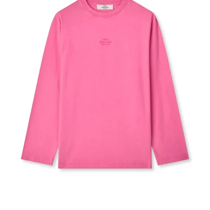 MADS NØRGAARD -Cotton Jersey Dassel Tee - Carmine Rose