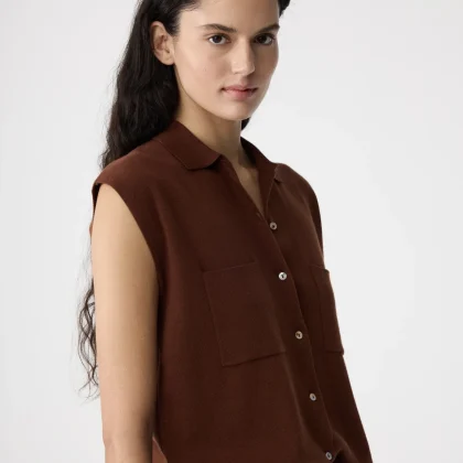 Knit-ted Pam Cardigan MID BROWN