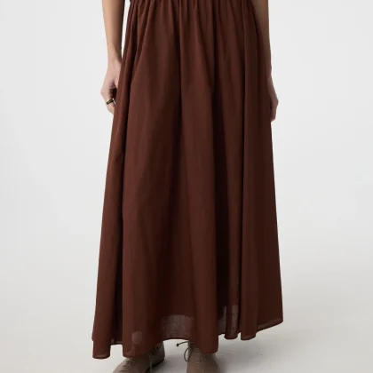 Knit-ted Cato Skirt MID BROWN
