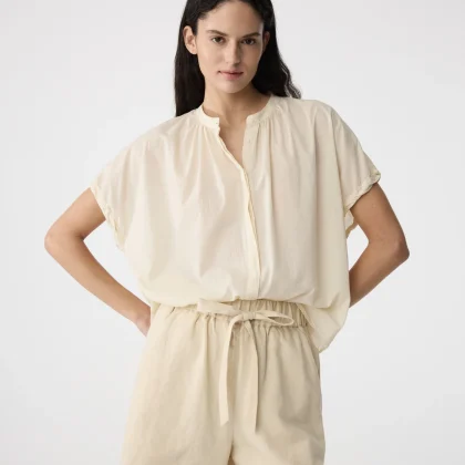 Knit-ted Lotus Blouse IVORY