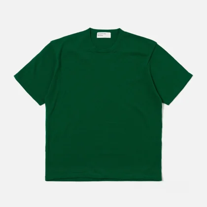 Universal Works Merino Fine Knit T-Shirt Green